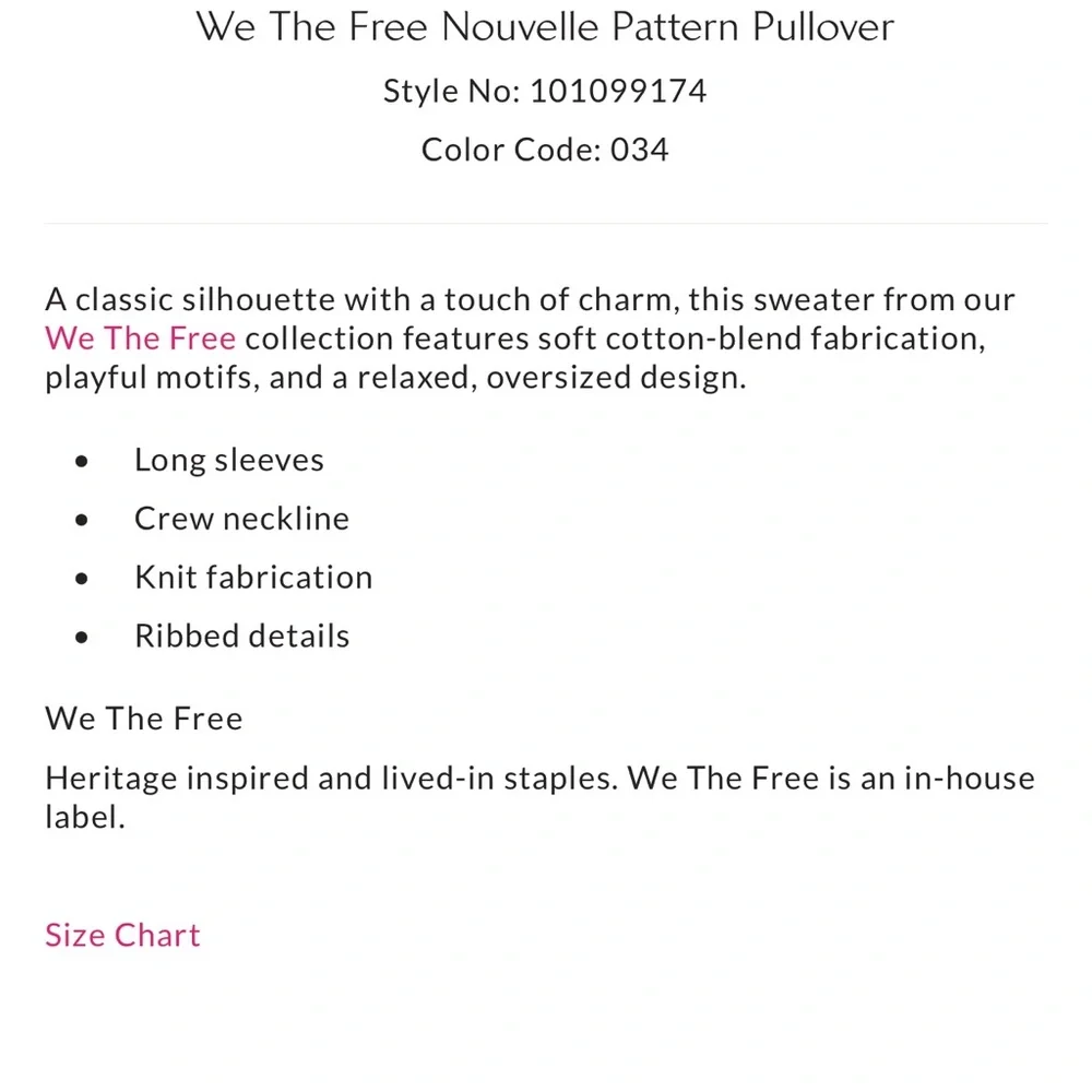 Free People We the Free Nouvelle Patterned Pullover- Washed Black Combo-Swan - Picture 3 of 7